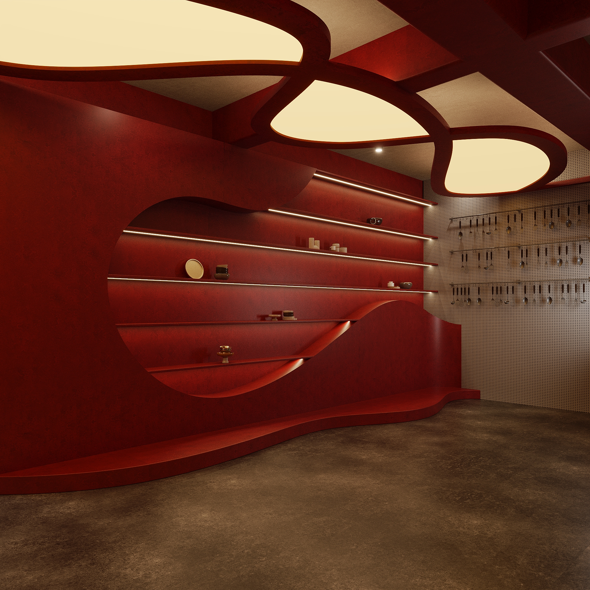 Rosetto product display wall